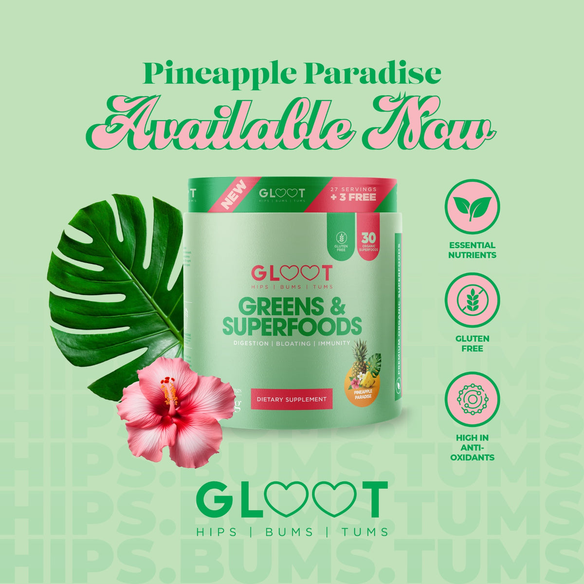 Gloot Girl Greens Pineapple Paradise