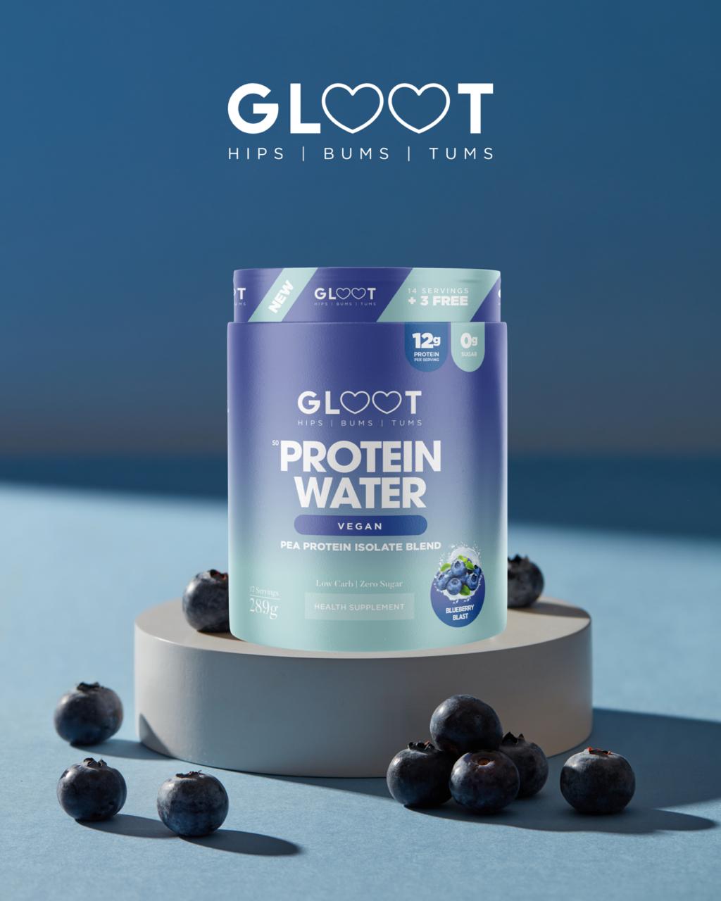 Protein Water Vegan - (Blueberry Blast)
