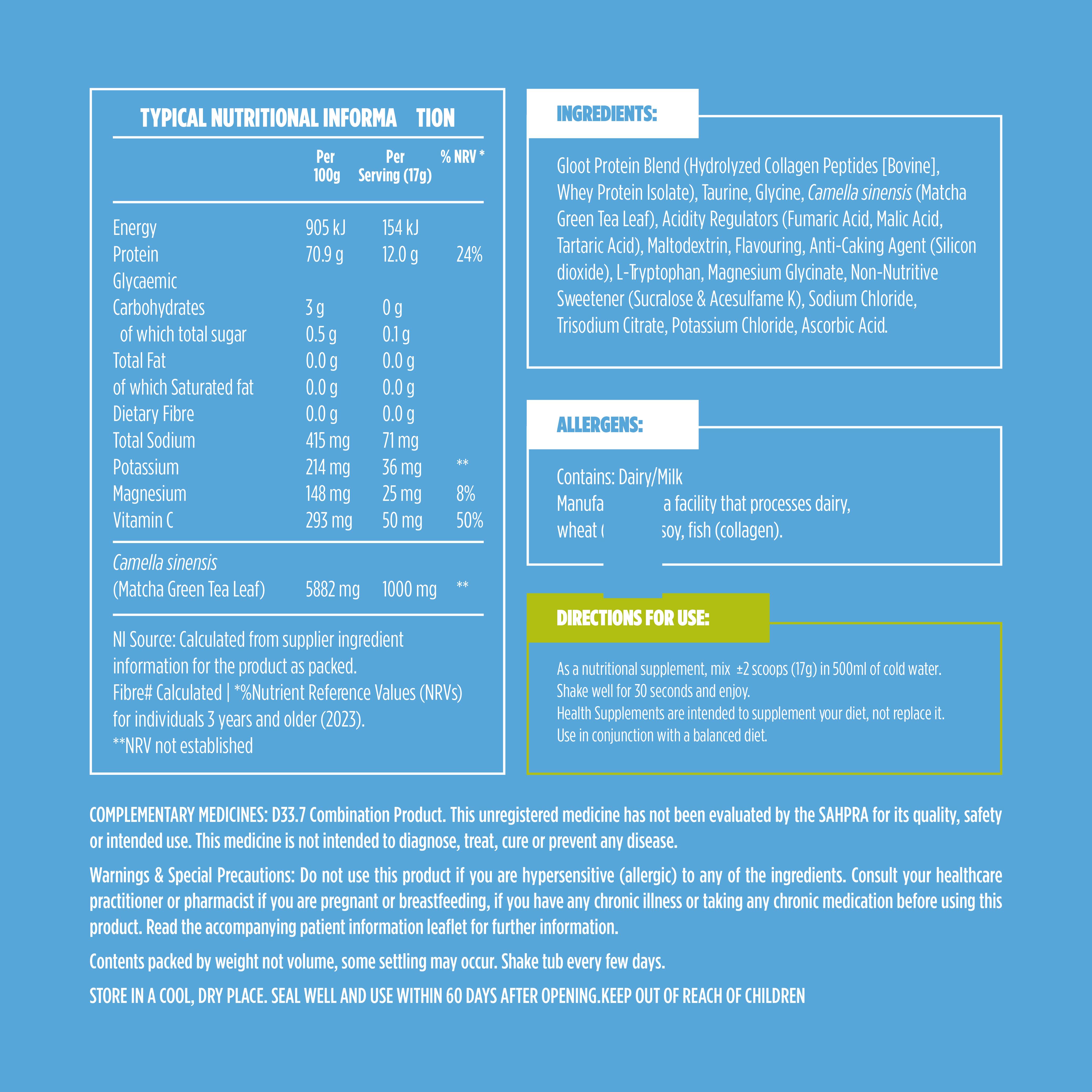 🥭✨ Protein Water Matcha Mango