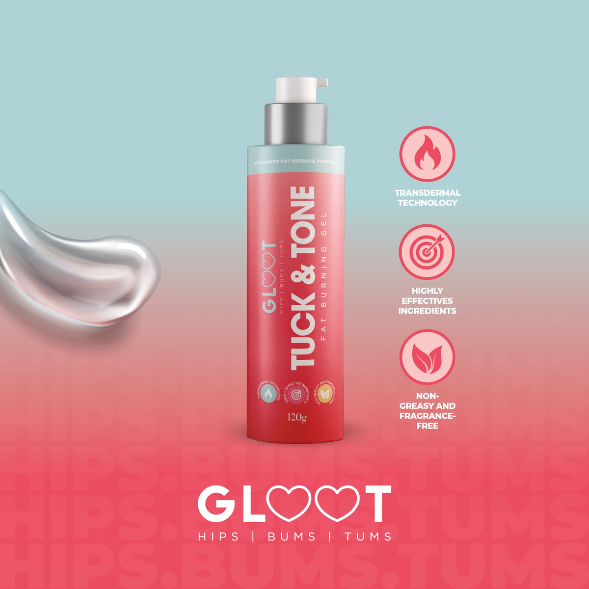 Gloot Tuck & Tone Fat Burning Gel